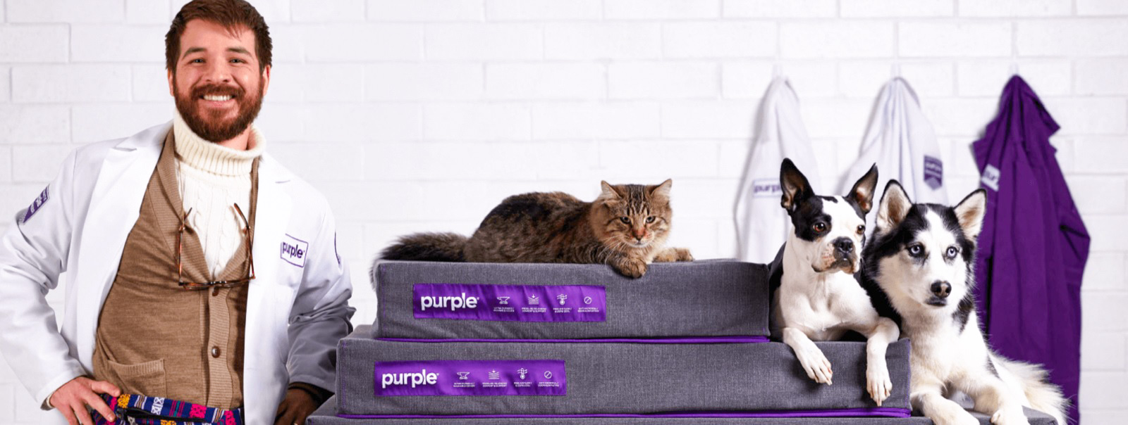 Purple Pet Bed - м'яке ложе для вашого улюбленця